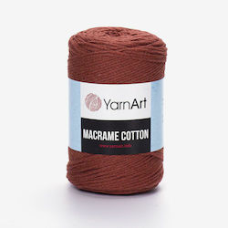 YarnArt Макраме Памучна Кафява 225м 250гр