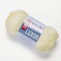YarnArt Luxor Baumwollgarn Hellgelb 125m 50g