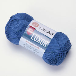 YarnArt Luxor Baumwolle Blau Garn 125m 50g