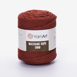 YarnArt Macrame Rope 5mm Μακραμέ Βαμβακερό Καφέ...