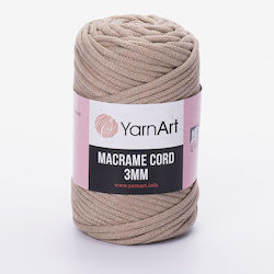 YarnArt Macrame Cord 3mm Macrame Cotton Beige 8...