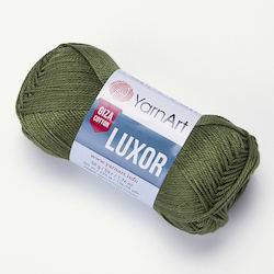 YarnArt Luxor Baumwolle Olivgrün 125m 50g