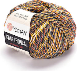 YarnArt Jeans Tropical Baumwolle Beige Gelb Ora...