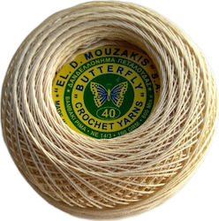 Petalouda 40 Spitzenfaden Baumwollbeige 100gr