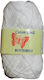 Petalouda Knitting Yarn Cotton White 325m 50gr