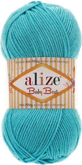 Alize Acrilyc Knitting Yarn BABY BEST Light Blue 240m 100gr