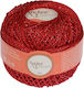 Anchor Metallic Synthetic Knitting Yarn Red 100...
