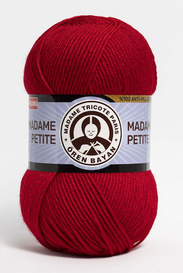 Madame Tricote Paris Madame Acrilic Roșu 250m 100gr