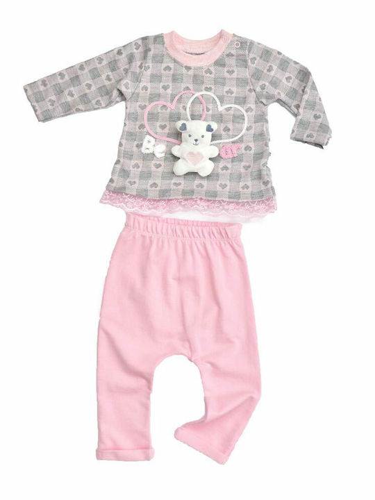 Potre Kids Set with Pants Summer 2pcs Gray