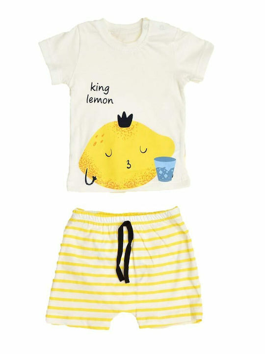 Kinder-Set mit Shorts Sommer 2Stück Gelb