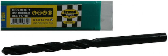 Benson Set of 10 Drills HSS with Cylindrical Shank for Metal