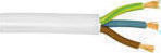 Nexans Power Cord with Cable Properties 3x4mm² in White Colour 1m Flexible