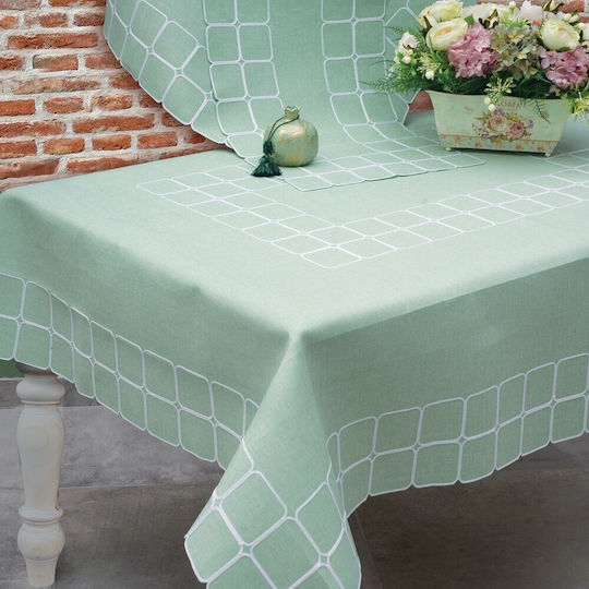 Ilis Home Τραπεζομάντηλο Τιρκουάζ 140x180εκ.