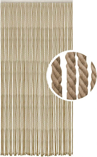 Atmosphera Fabric Door Curtain Beige 90x200cm 5530061