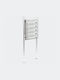 Wiltoc Пощенска Кутия за Блок Inox в Сребрист Цвят 55.6x27x150см