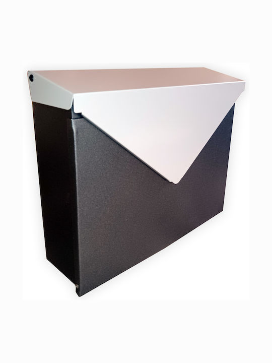 Viometal LTD Γραμματοκιβώτιο Εξωτερικού Χώρου Μεταλλικό σε Μαύρο Χρώμα
