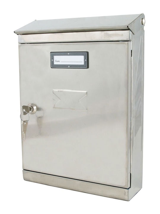 Ibfm Γραμματοκιβώτιο Inox σε Λευκό Χρώμα 22x7.5x32cm
