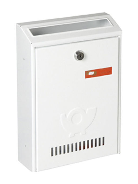 Viometal LTD Outdoor Mailbox Metallic in White Color