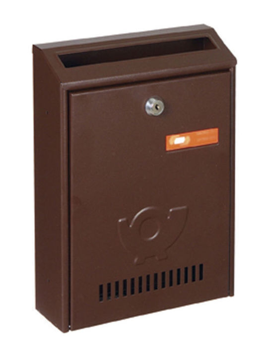 Viometal LTD Outdoor Mailbox Metallic in Brown Color