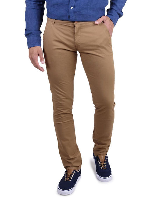 Cover Jeans Men's Trousers Chino Elastic Tabac