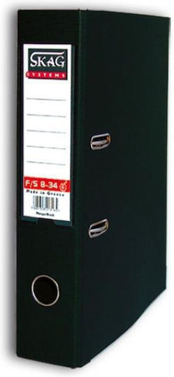 Skag Binders 8/34 for Paper A4 with 2 s Rings Black 1pcs