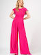 Bellino Women's Short-sleeved One-piece Suit Pink