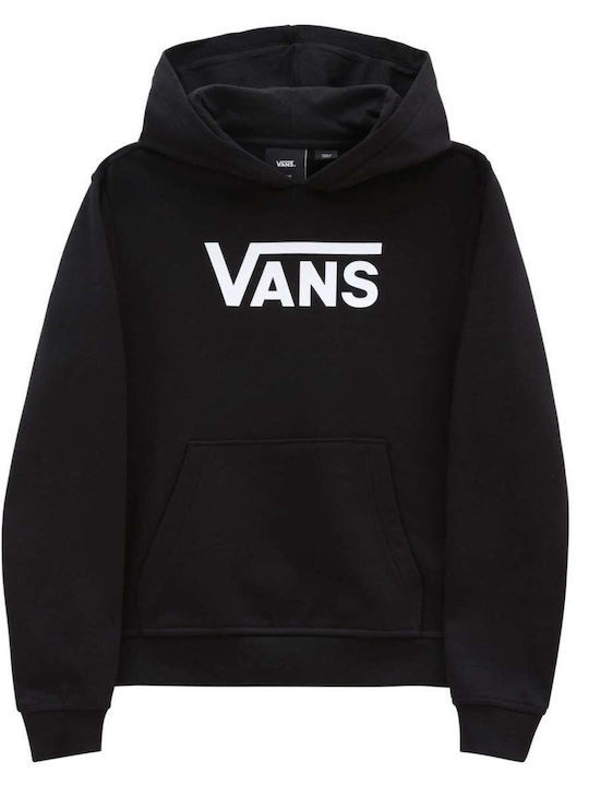 Kids Sweatshirt with Hood and Pockets Black