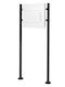 ECD Germany Cutie Poștală pentru Exterior Inox în Culoarea Alb 37x10.5x36.5cm