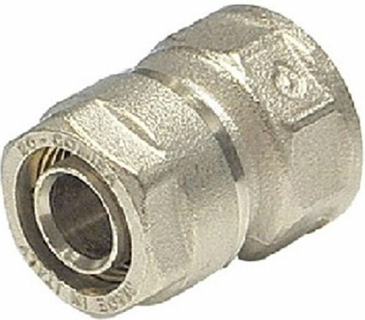 Brass Form Ρακόρ Σύνδεσης Σωλήνα Πολυστρωματική Σωλήνα 3/4" Θηλυκό 003-006-156