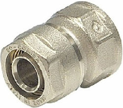 Brass Form Ρακόρ Σύνδεσης Σωλήνα Πολυστρωματική Σωλήνα 1" Θηλυκό 32mm 003-006-124