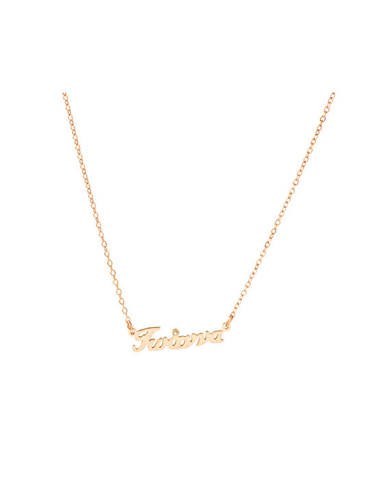 Necklace from Gold Plated Steel