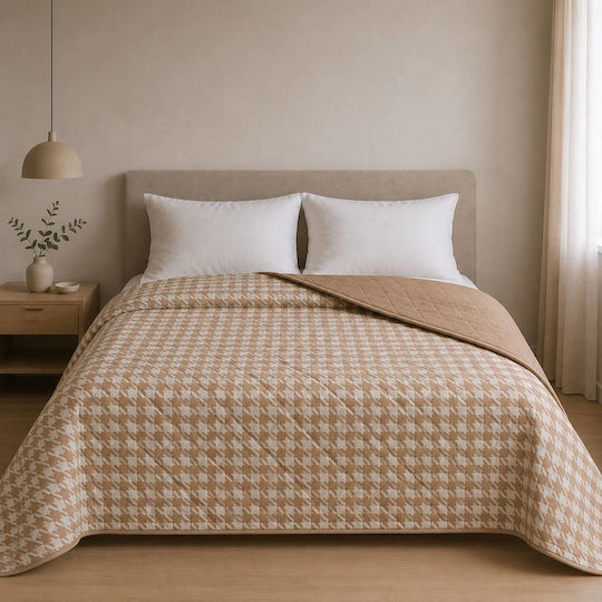 Astron Italy Pied de Poule Double Dusty Rose 220x240cm