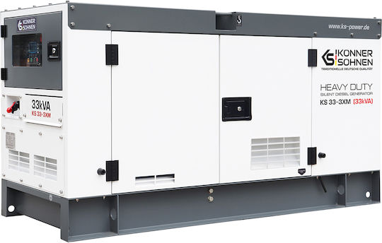 Könner & Söhnen KS 33-3XM Leise Generators Erdöl mit maximaler Leistung 33kVA
