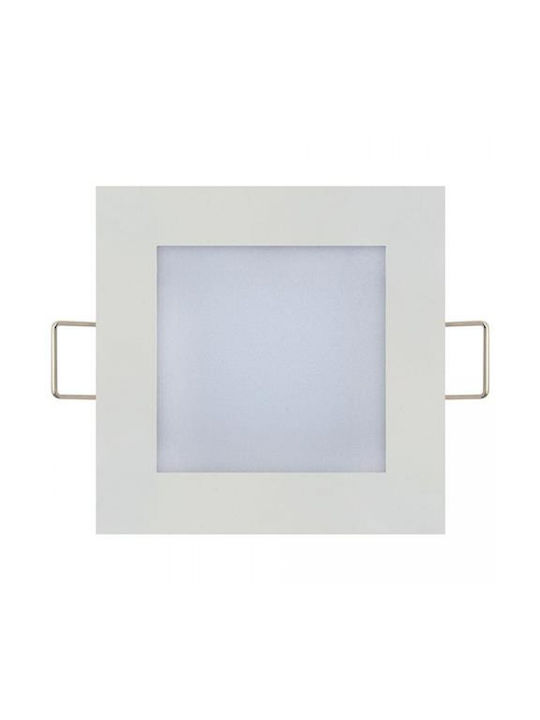 Horoz Electric Τετράγωνο Χωνευτό LED Panel Ισχύος 3W με Θερμό Λευκό Φως
