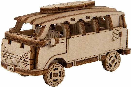 Wooden City Wooden Construction Toy Retro Van for Children 8+ years old+ Years