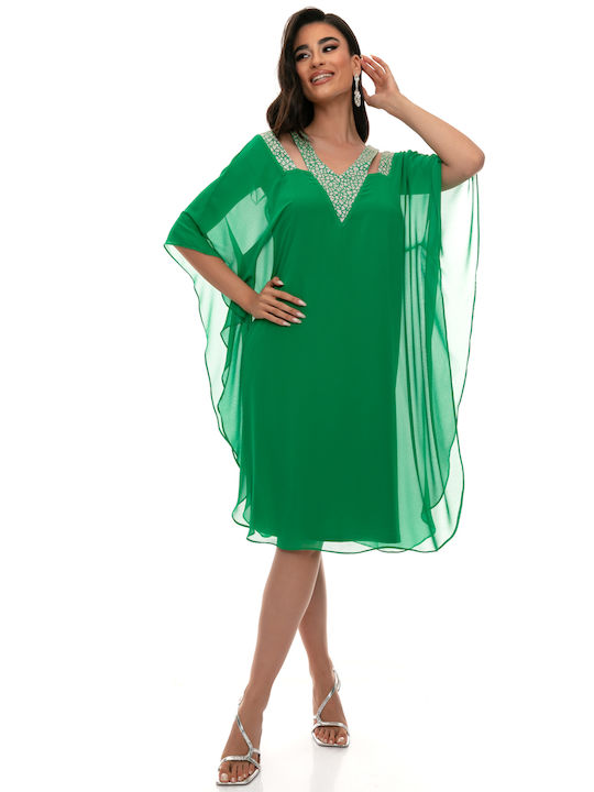RichgirlBoudoir Καλοκαιρινό Midi Φόρεμα για Γάμο / Βάπτιση Πράσινο