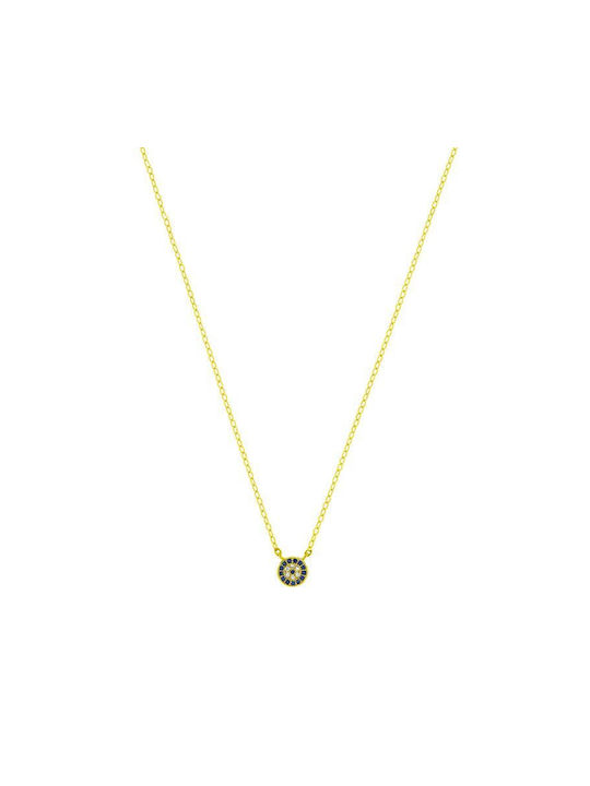 Amor Amor Necklace Eye from Gold Plated Silver