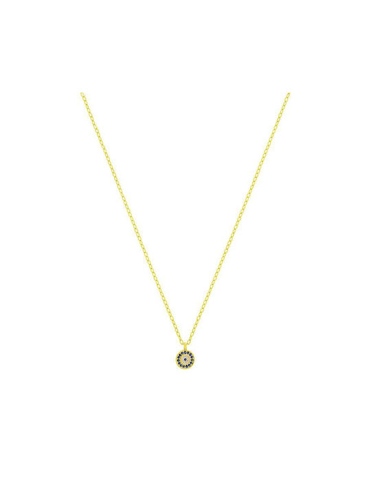 Amor Amor Necklace Eye from Gold Plated Silver