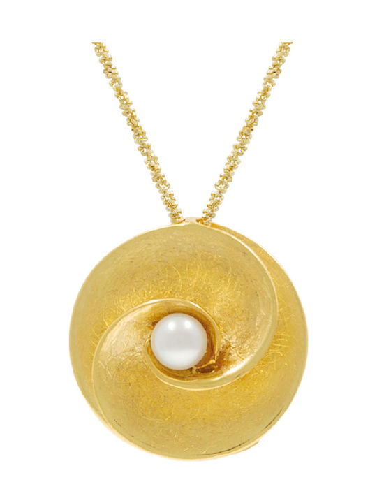 Bizoutaki from Gold Plated Silver with Pearls