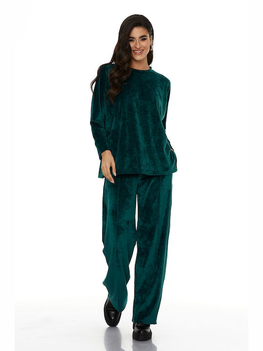 RichgirlBoudoir Women's Sweatpants Green Velvet