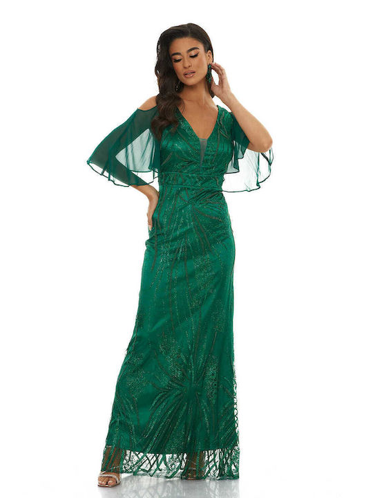 RichgirlBoudoir Maxi Dress for Wedding / Baptism Green