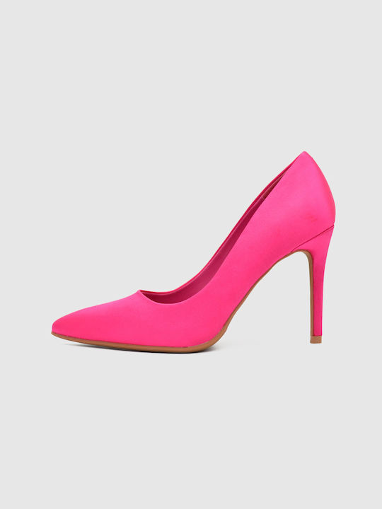 Joya Pointed Toe Fuchsia Heels