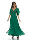 RichgirlBoudoir Summer Maxi Dress for Wedding / Baptism Green