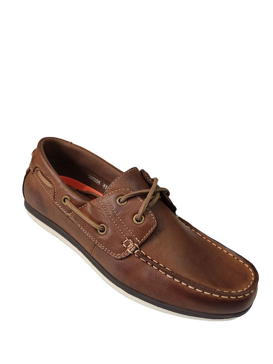 Gale Leder Herren Mokassins in Tabac Braun Farbe