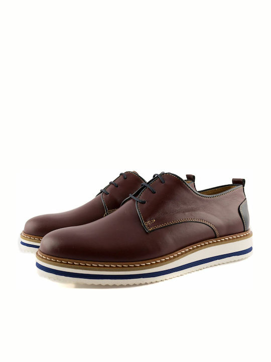 Pantofi casual pentru bărbați Burgundy