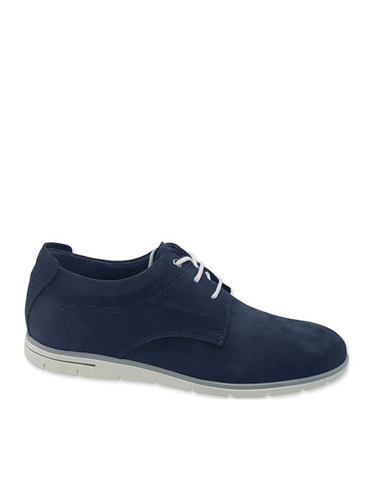Nice Step Suede Ανδρικά Casual Παπούτσια Μπλε