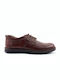 Cabrini Men's Leather Casual Shoes Tabac Brown