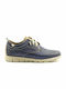 Leder Herren Freizeitschuhe Blau