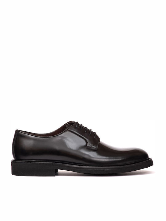 Perlamoda Men's Leather Casual Shoes Black