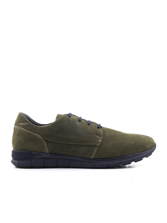 Leder Herren Freizeitschuhe Grün